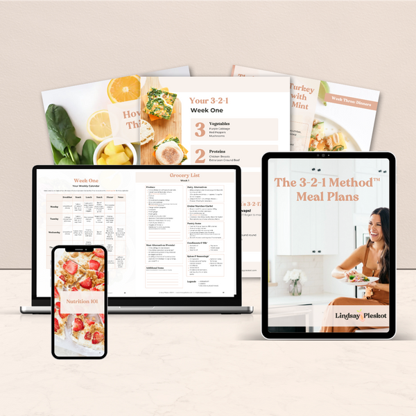 The 3-2-1  Method Meal Plans (ORIGINAL- includes meat & fish)