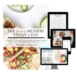 The 3-2-1  Method Meal Plan Program (VEGAN)